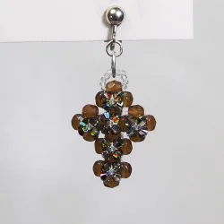 Clips  - Silver brass - Earrings Ciara - Clips  - Silver brass - Laiton argenté